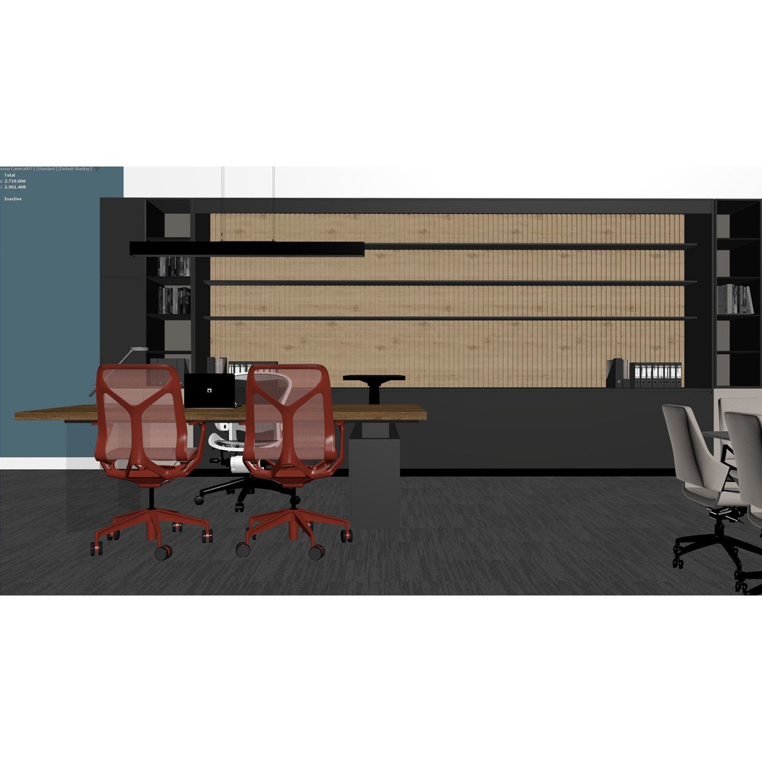 Modern Office Meeting 3D Model – High Detail Archviz Scene, FBX - View 10