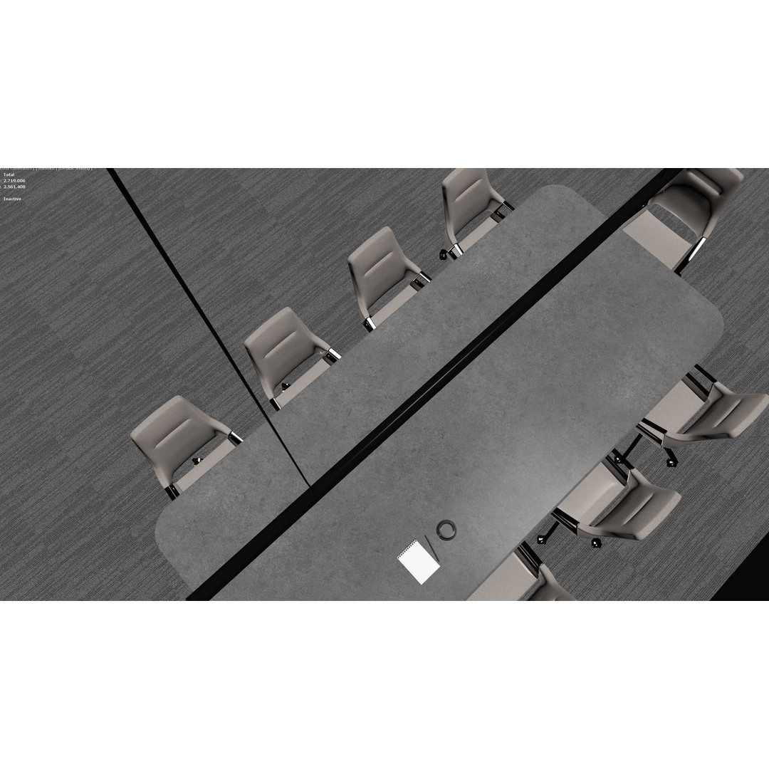 Modern Office Meeting 3D Model – High Detail Archviz Scene, FBX - View 11