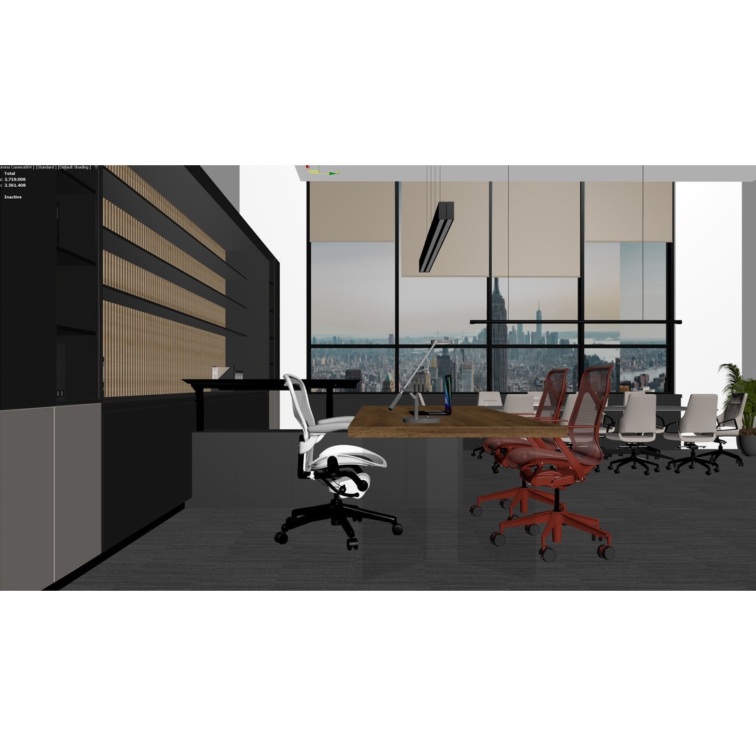 Modern Office Meeting 3D Model – High Detail Archviz Scene, FBX - View 14