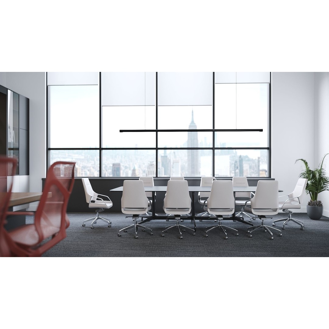 Modern Office Meeting 3D Model – High Detail Archviz Scene, FBX - View 3