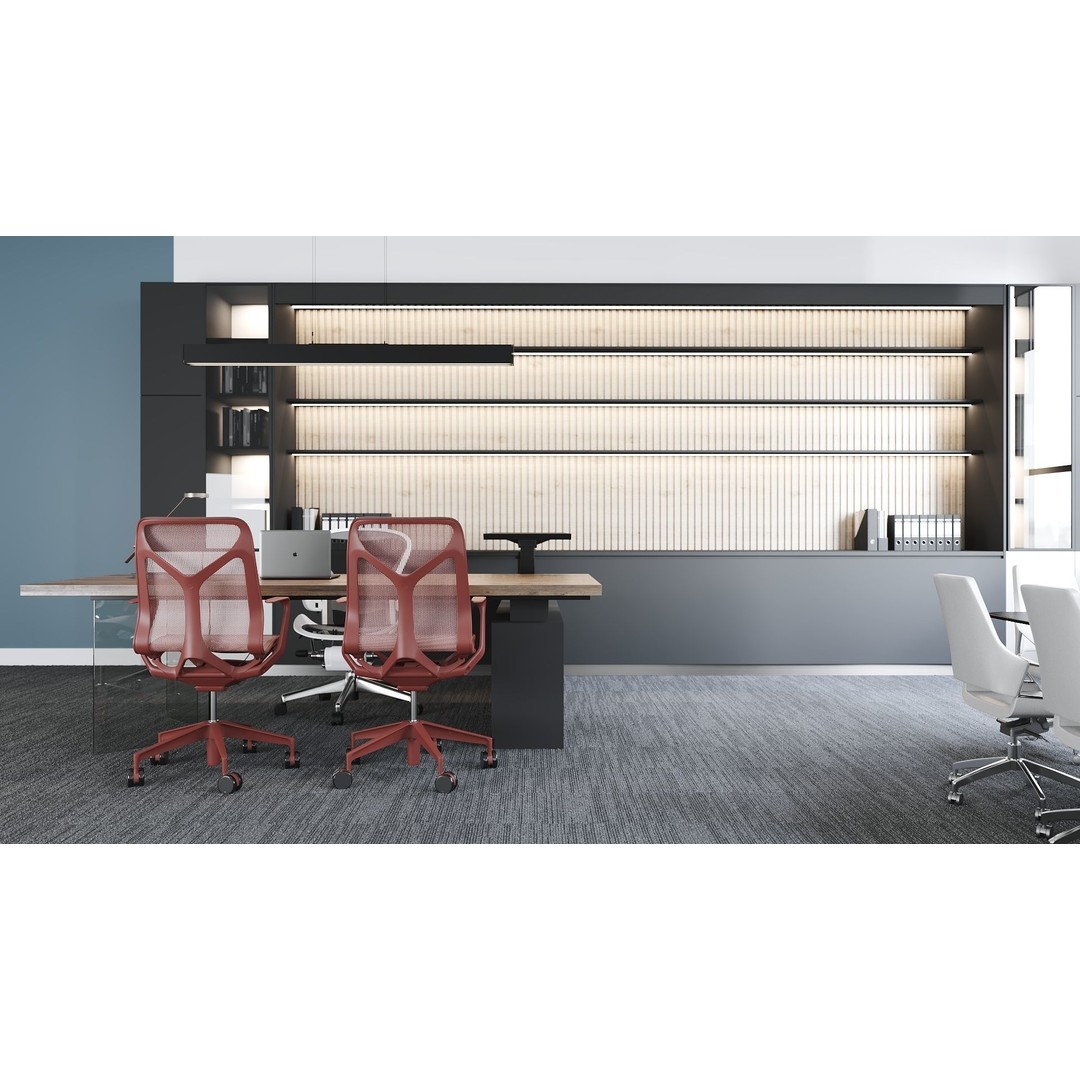 Modern Office Meeting 3D Model – High Detail Archviz Scene, FBX - View 6