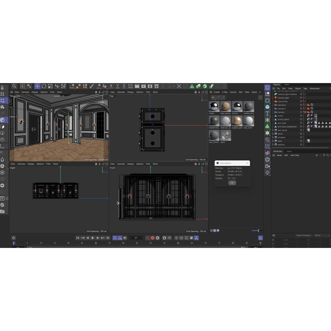 Loft Room 3D Model – Contemporary Interior Design, FBX, Blender - View 19