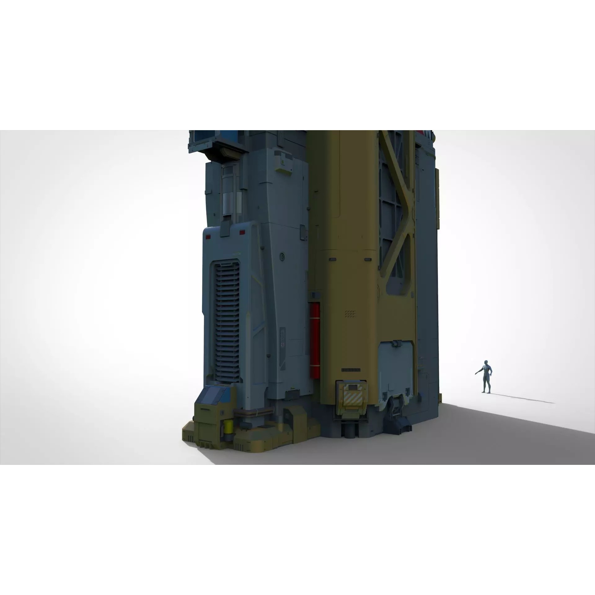 Sci-fi Architecture - Game-Ready 3D Model - View 12