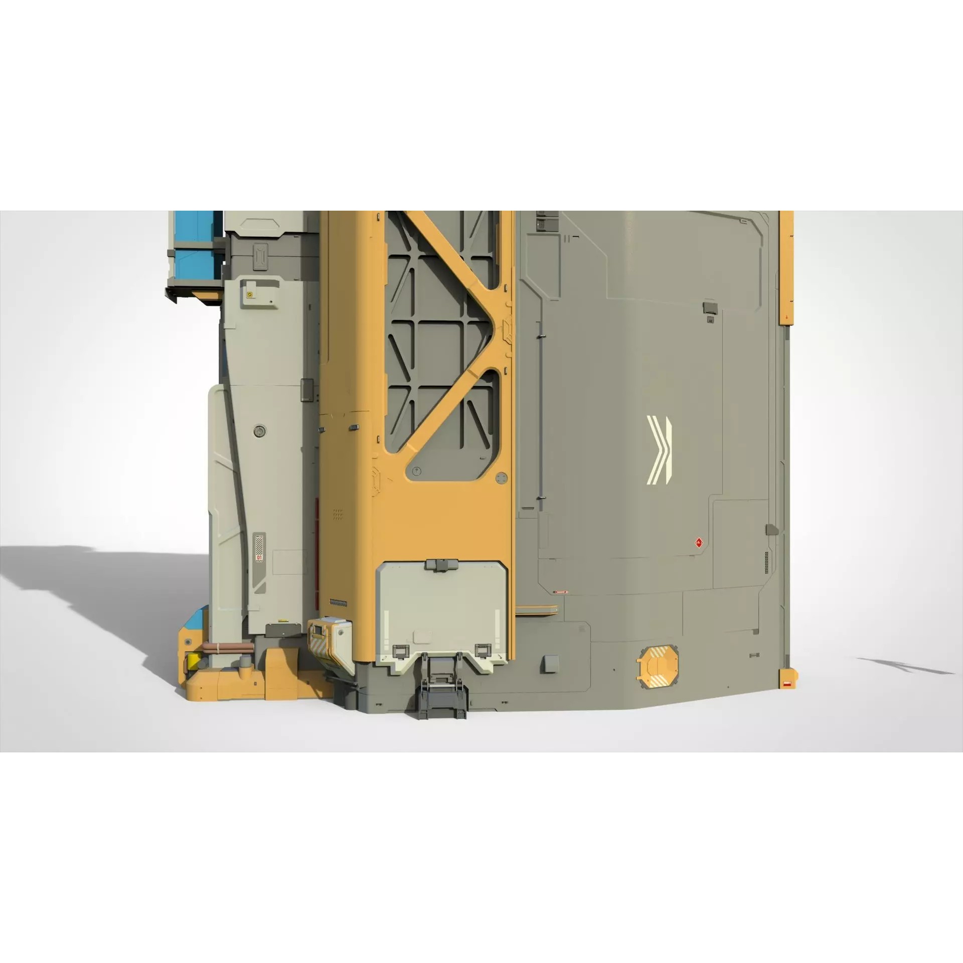 Sci-fi Architecture - Game-Ready 3D Model - View 13