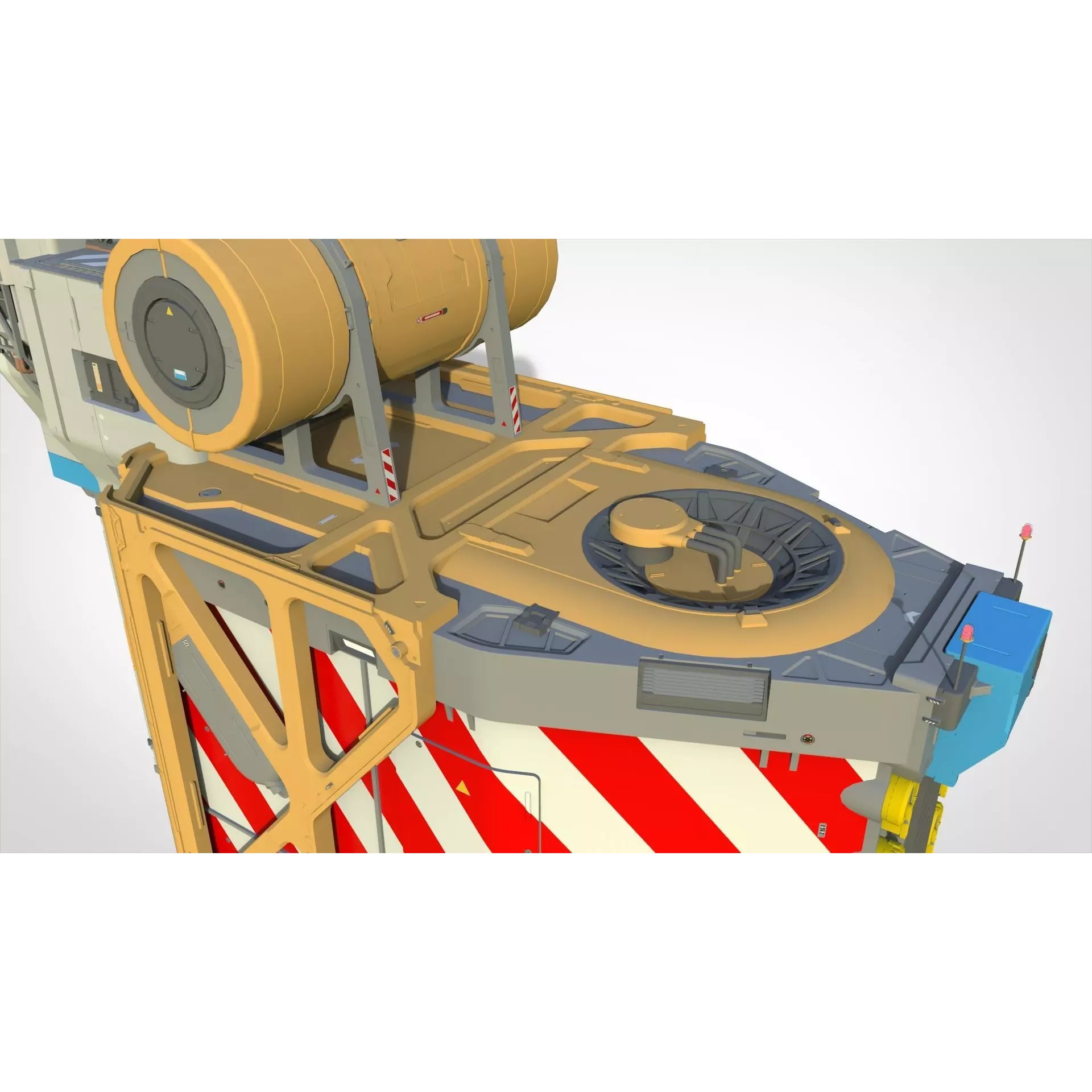 Sci-fi Architecture - Game-Ready 3D Model - View 16