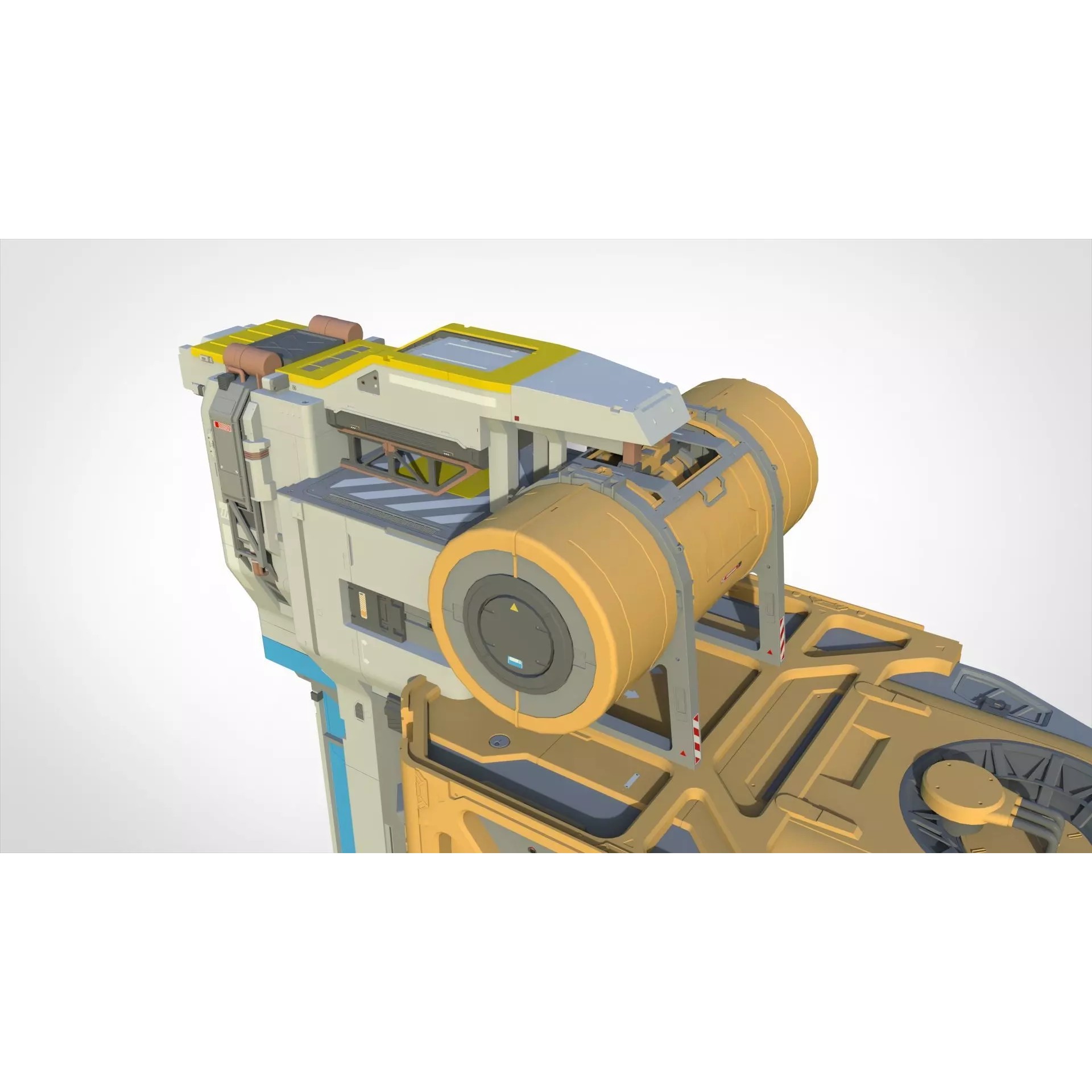 Sci-fi Architecture - Game-Ready 3D Model - View 17