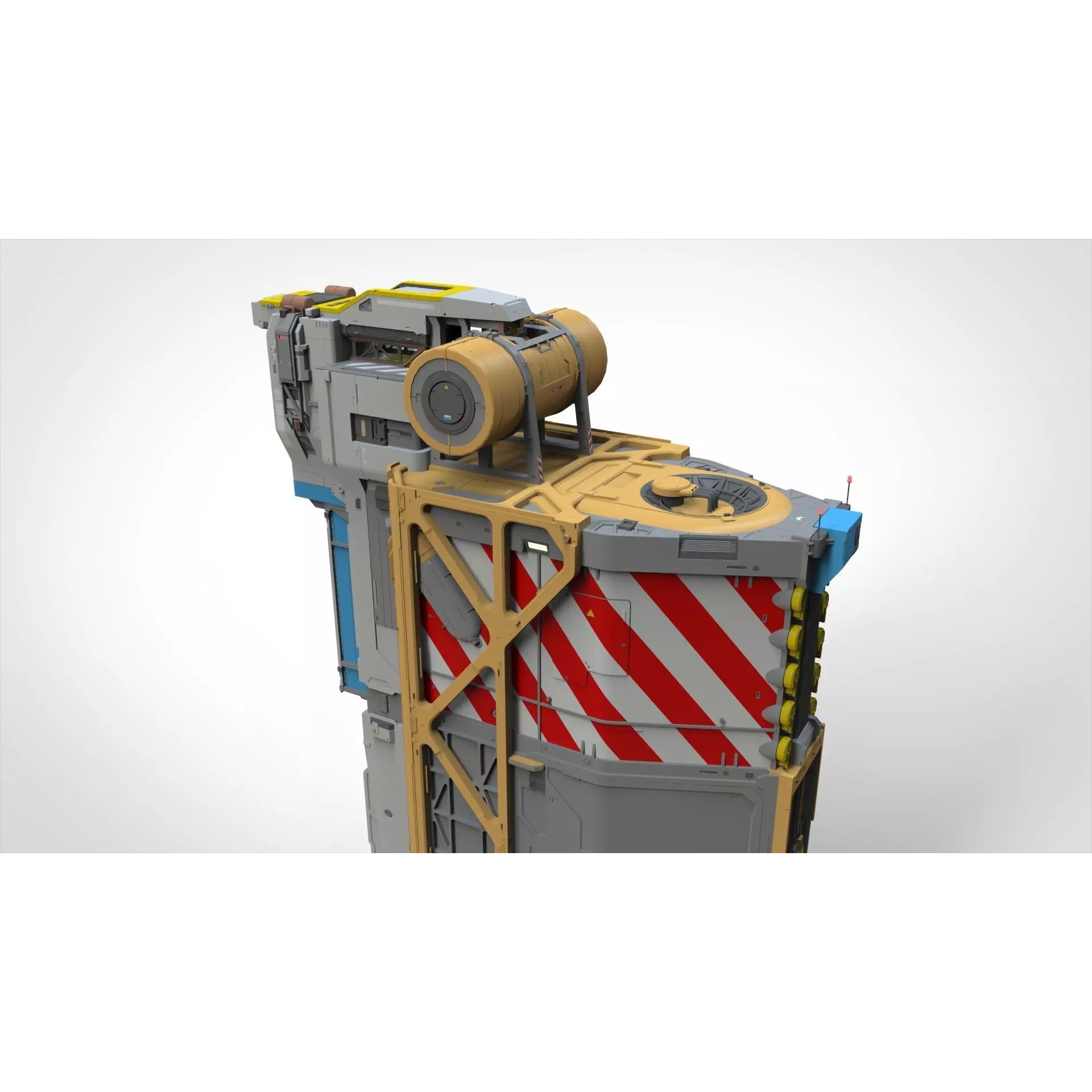 Sci-fi Architecture - Game-Ready 3D Model - View 2