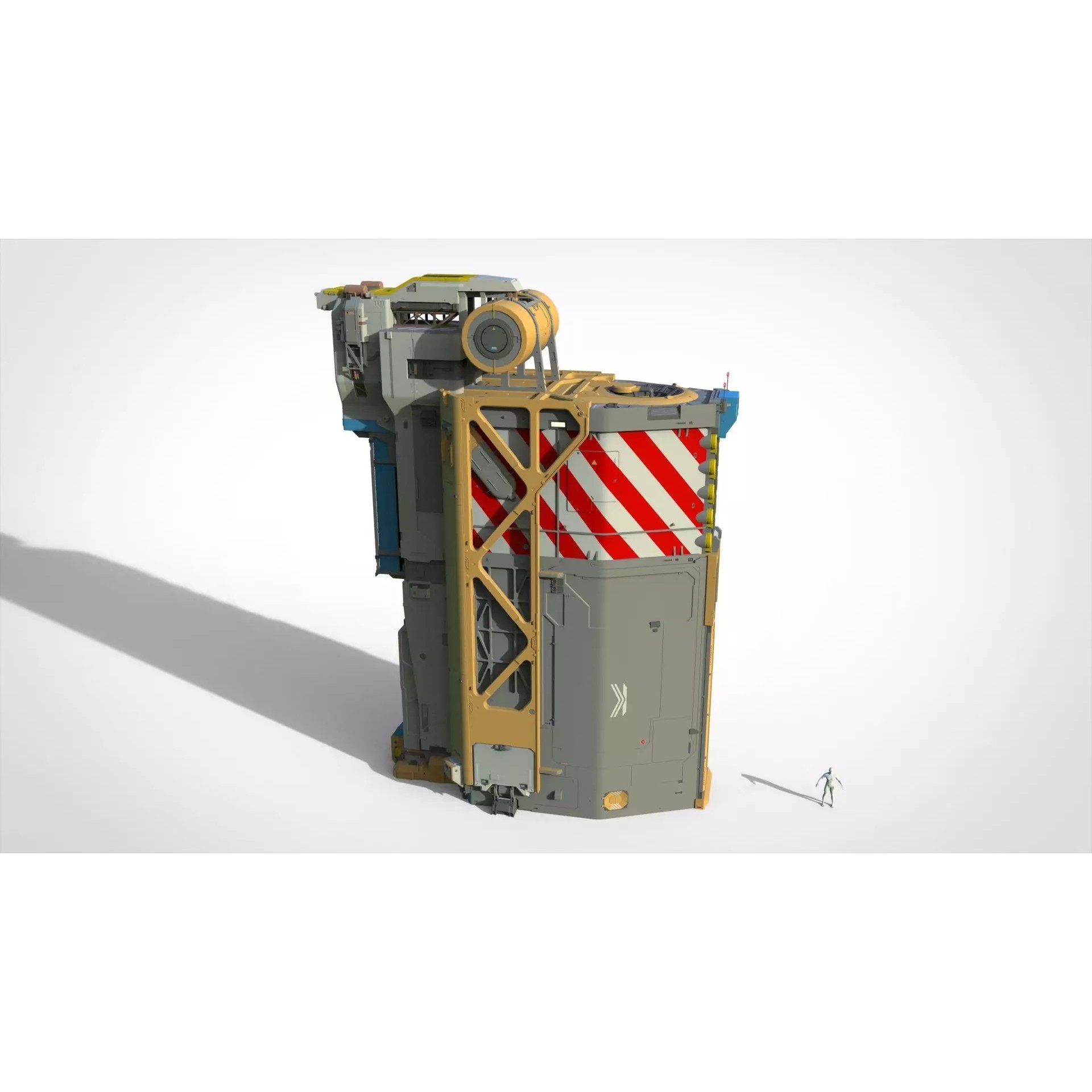 Sci-fi Architecture - Game-Ready 3D Model - View 3
