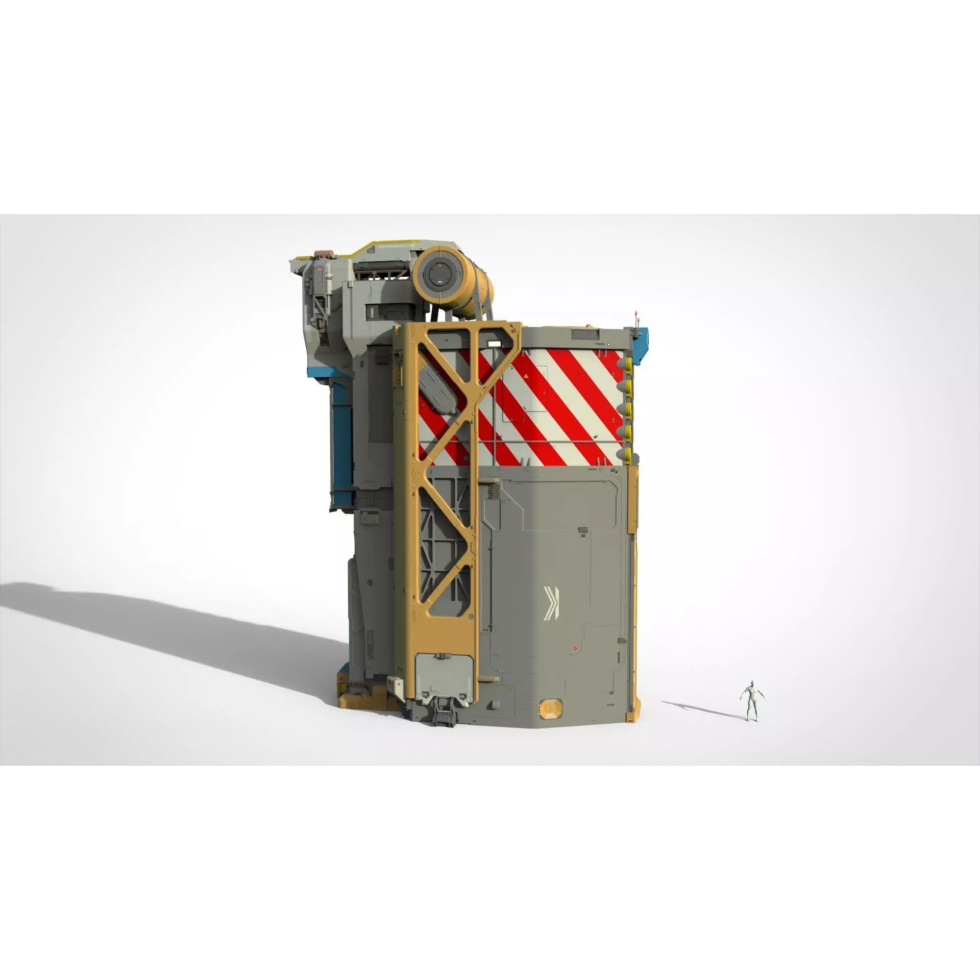 Sci-fi Architecture - Game-Ready 3D Model - View 4