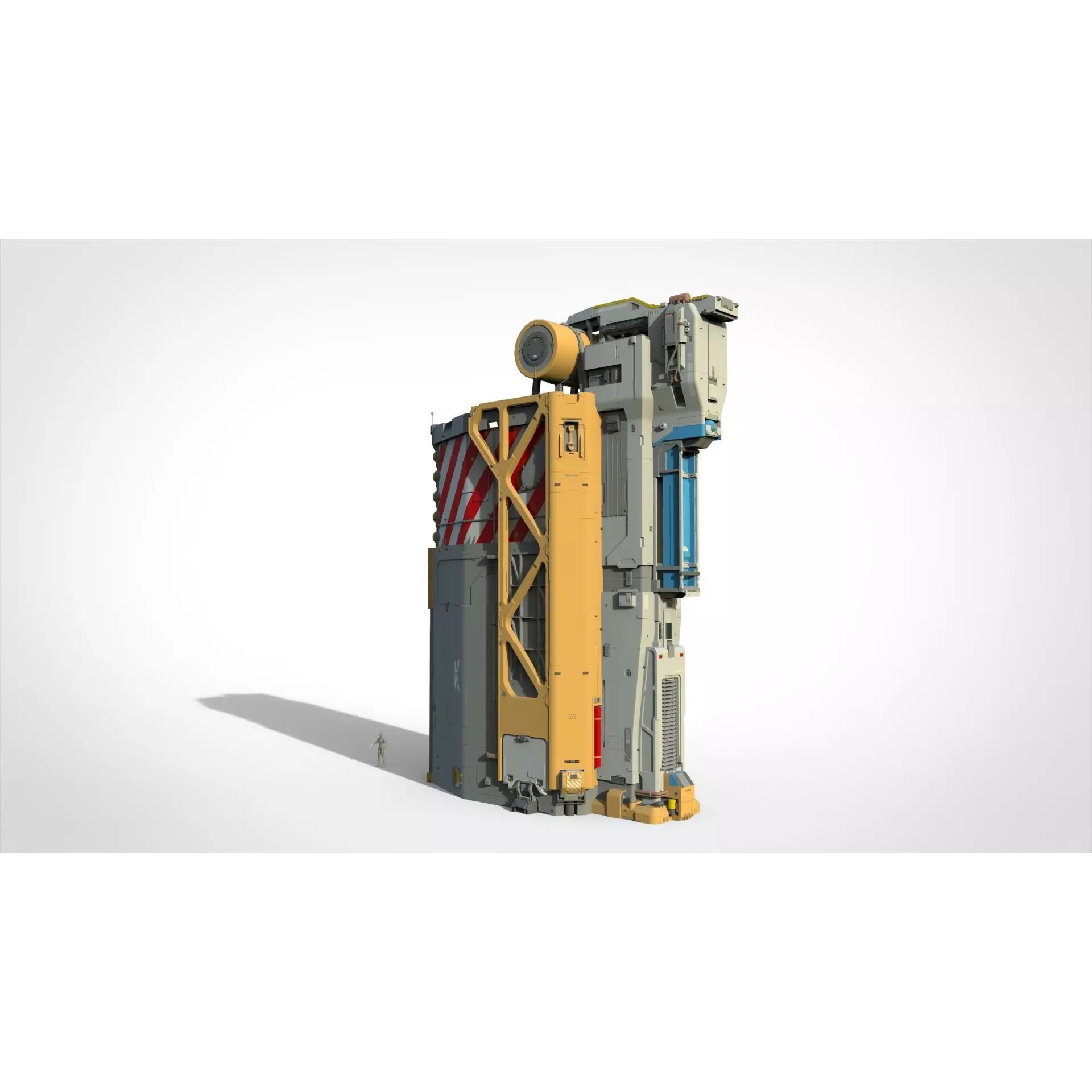 Sci-fi Architecture - Game-Ready 3D Model - View 7