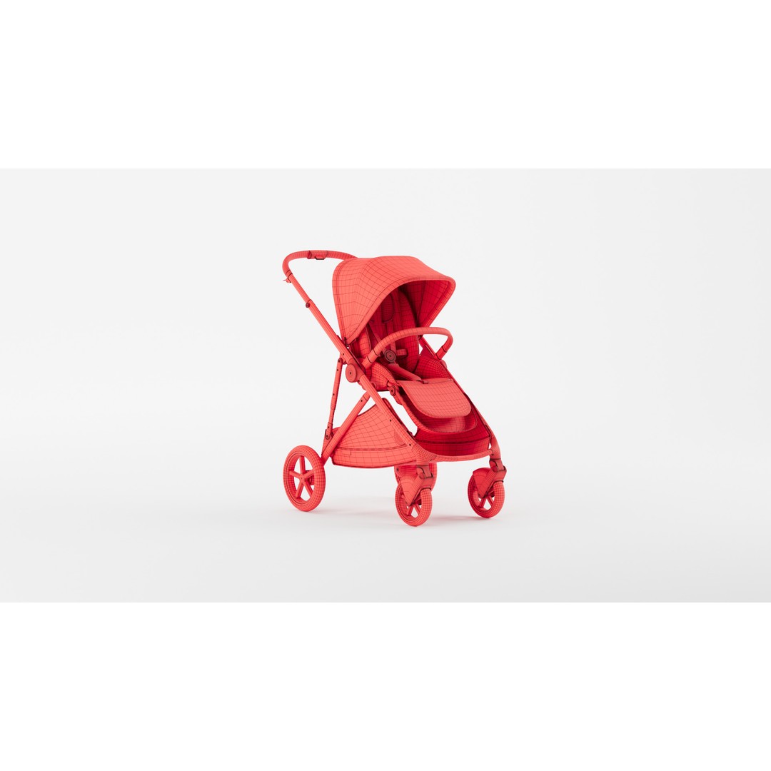 Toddler Shopping Basket 3D Model – Realistic PBR Asset, FBX & OBJ - View 11