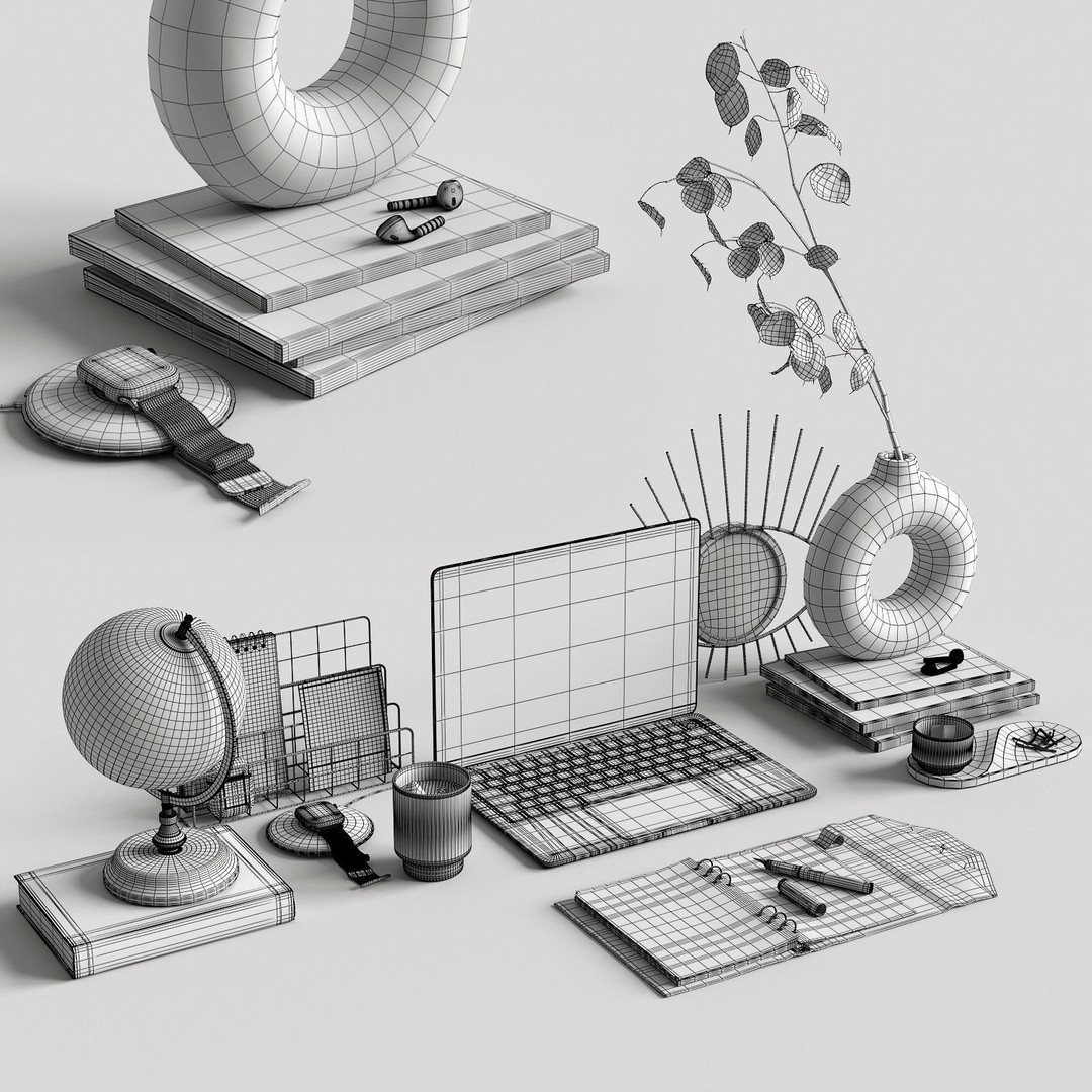 Apple MacBook Air 2022 3D Model – High Detail Office Workspace Asset, FBX