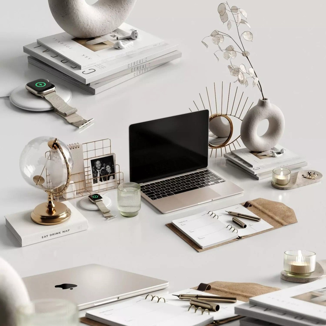Apple MacBook Air 2022 3D Model – High Detail Office Workspace Asset, FBX - View 2