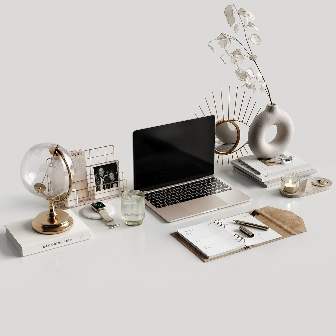 Apple MacBook Air 2022 3D Model – High Detail Office Workspace Asset, FBX - View 6