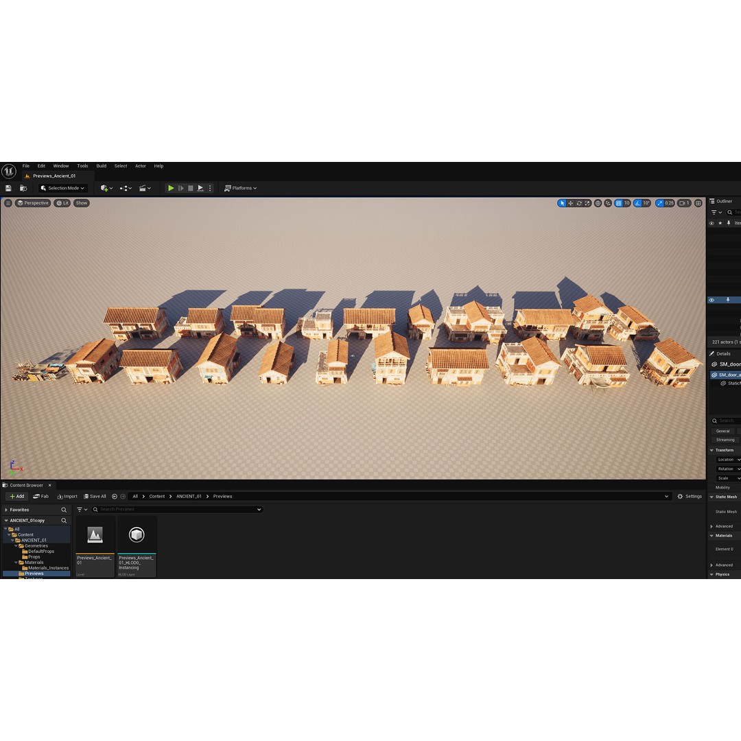 Ancient House 3D Model – Low Poly PBR Textured Asset, FBX, OBJ