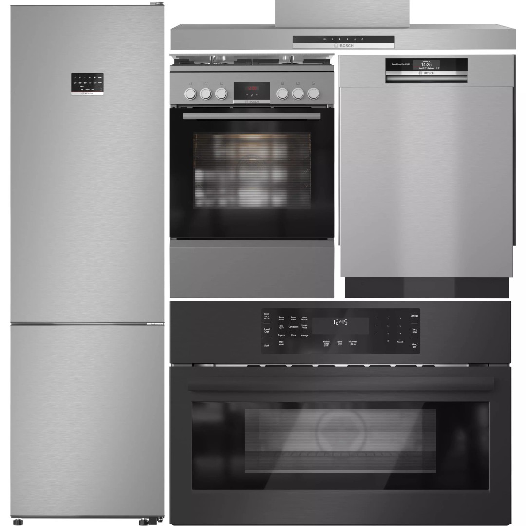 Bosch Appliance Collection 3D Model – High-Resolution Kitchen Assets, OBJ & 3dsMax - View 2