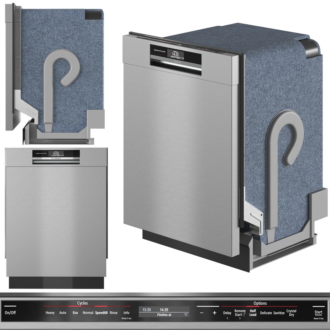 Bosch Appliance Collection 3D Model – High-Resolution Kitchen Assets, OBJ & 3dsMax - View 4