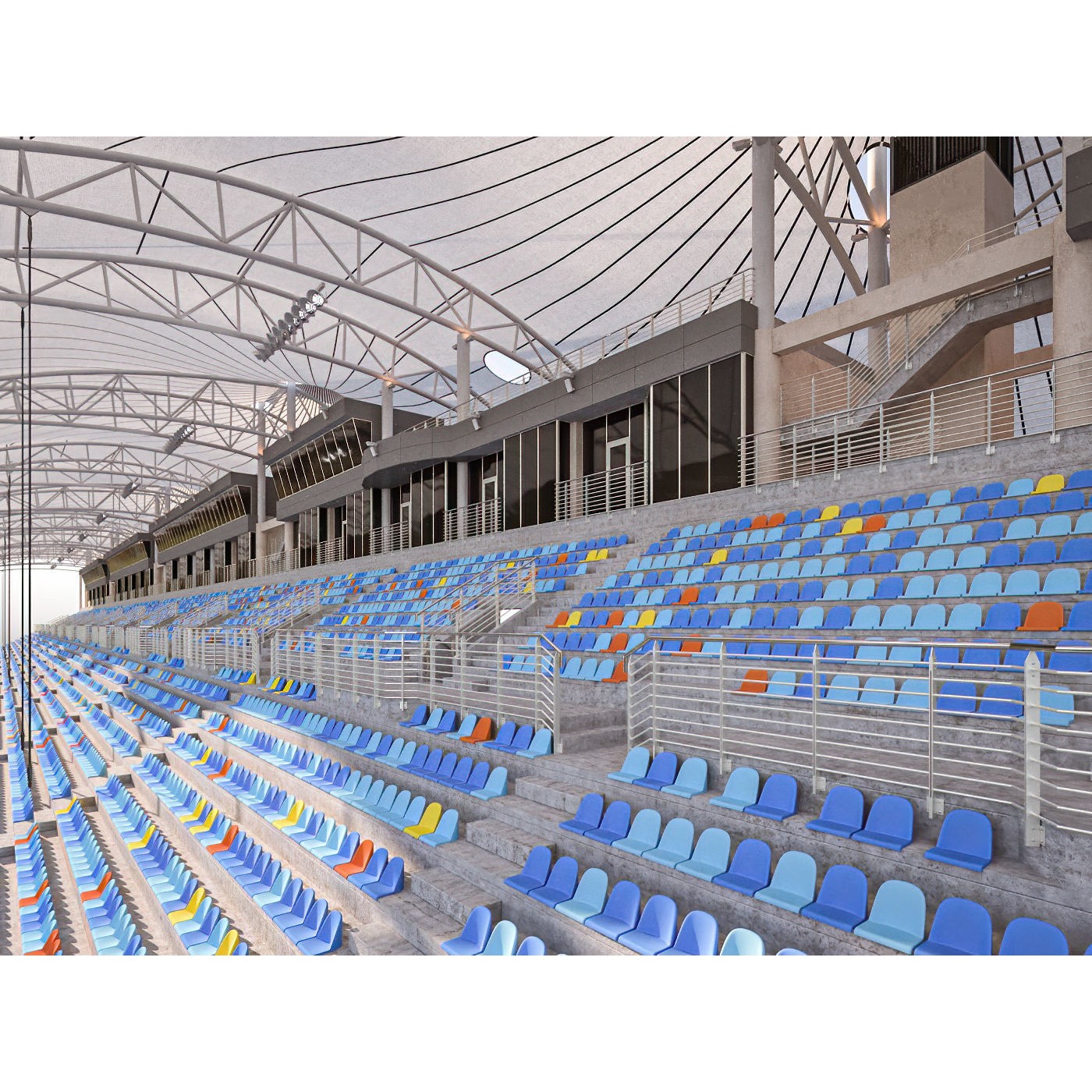Bahrain International Circuit - Game-Ready 3D Model - View 11