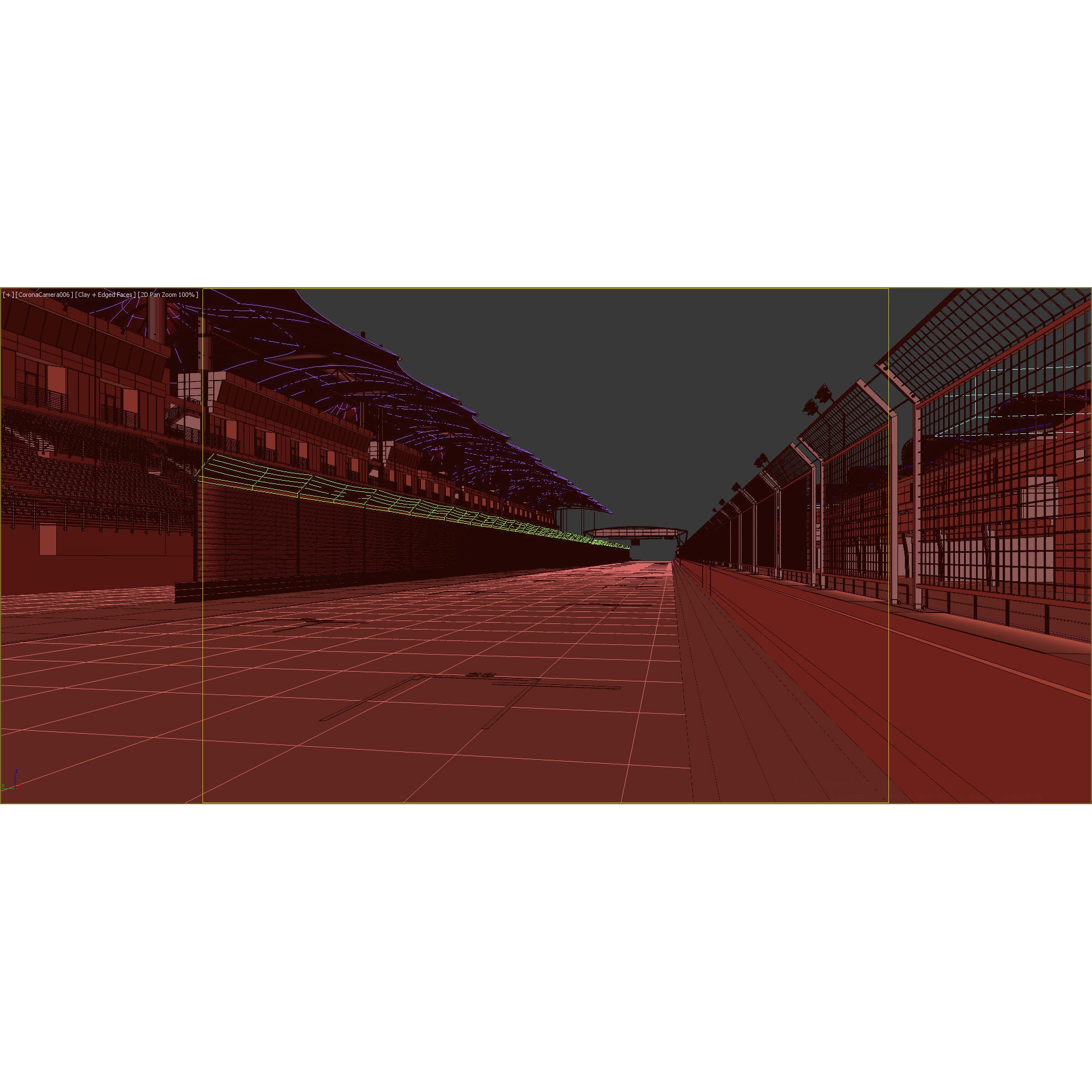 Bahrain International Circuit - Game-Ready 3D Model - View 38