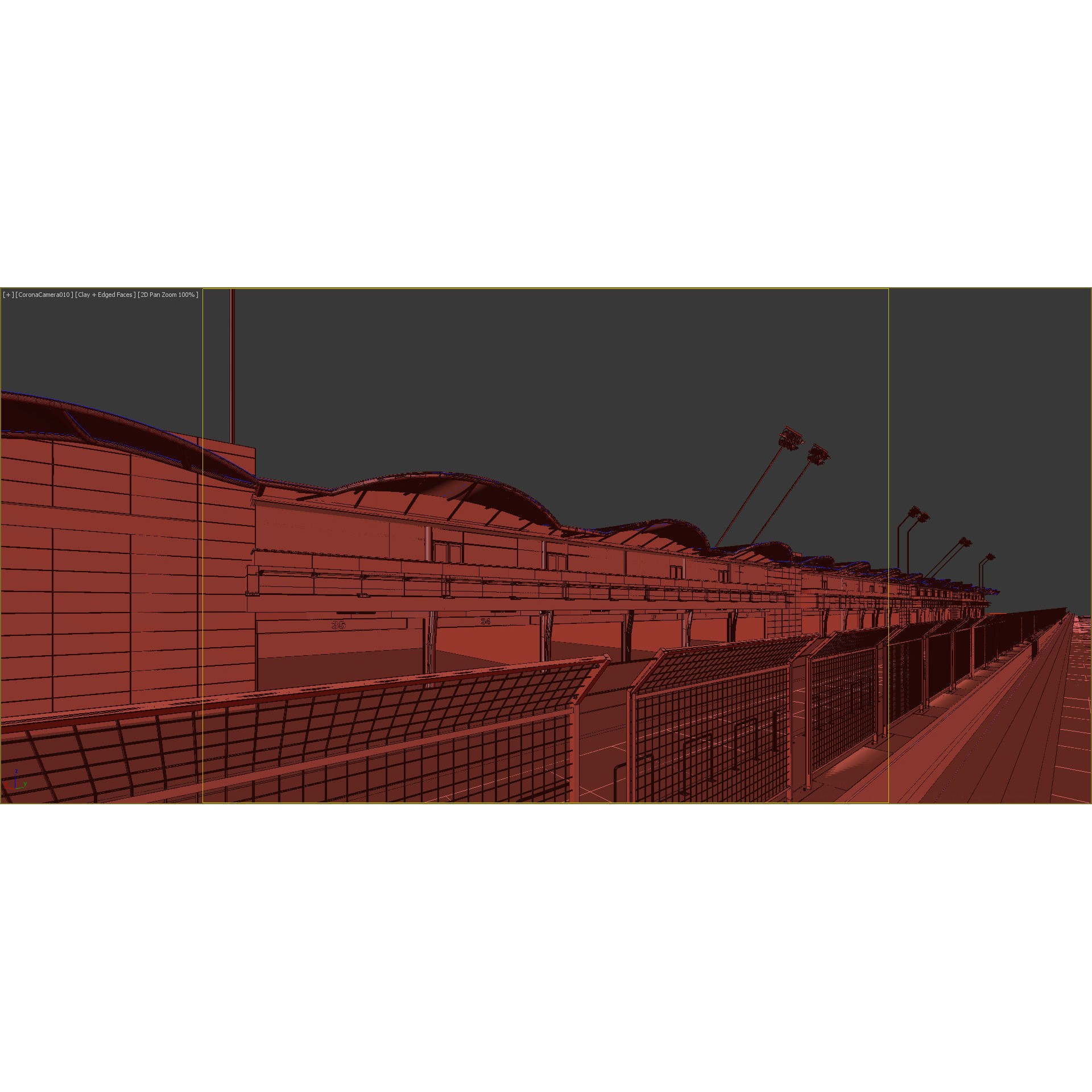 Bahrain International Circuit - Game-Ready 3D Model - View 39