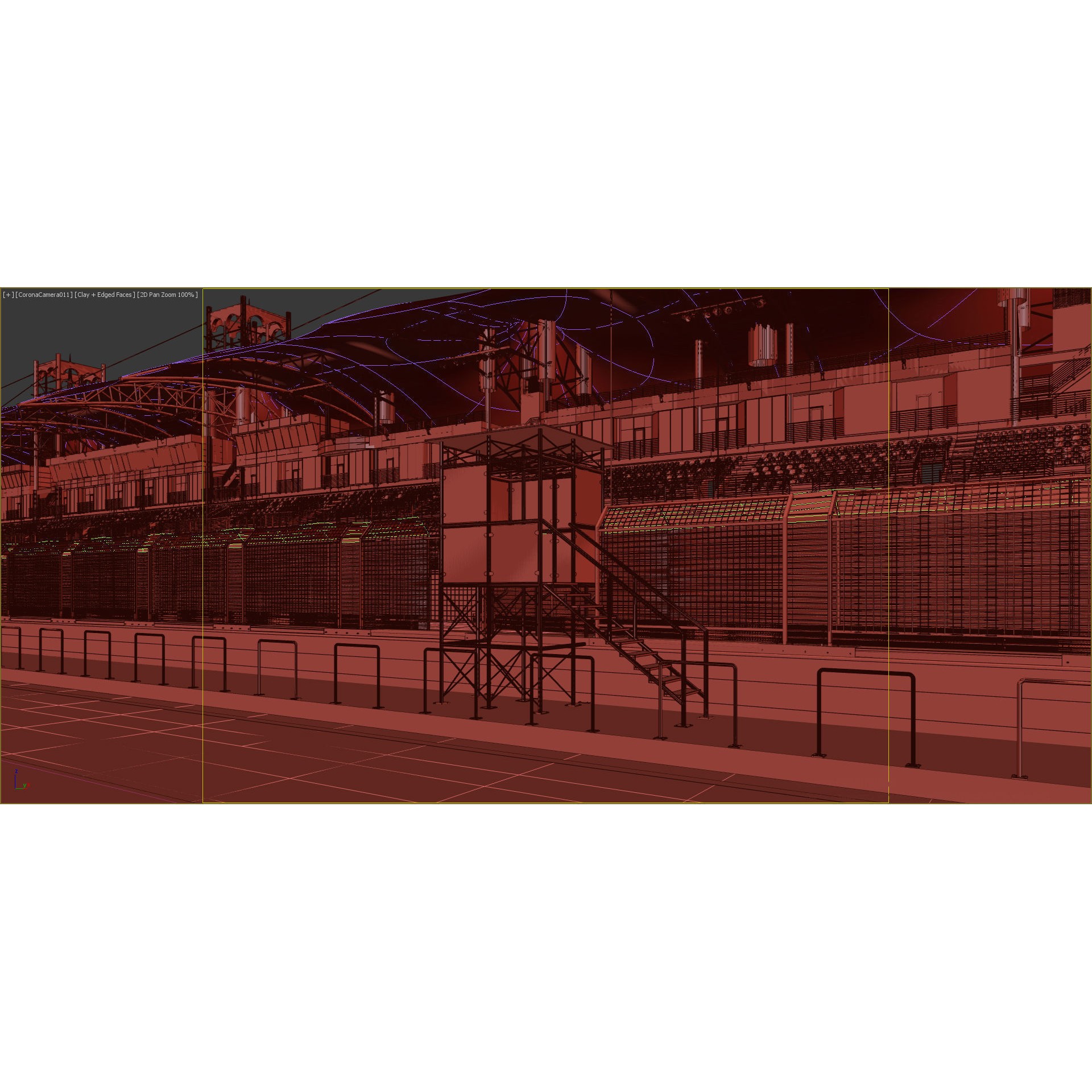 Bahrain International Circuit - Game-Ready 3D Model - View 41