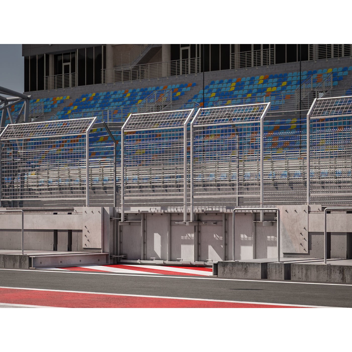 Bahrain International Circuit - Game-Ready 3D Model - View 8