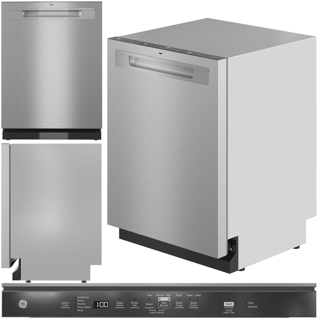 GE Appliance Collection 06 3D Model – High-Resolution Kitchen Assets, OBJ & 3dsMax - View 5