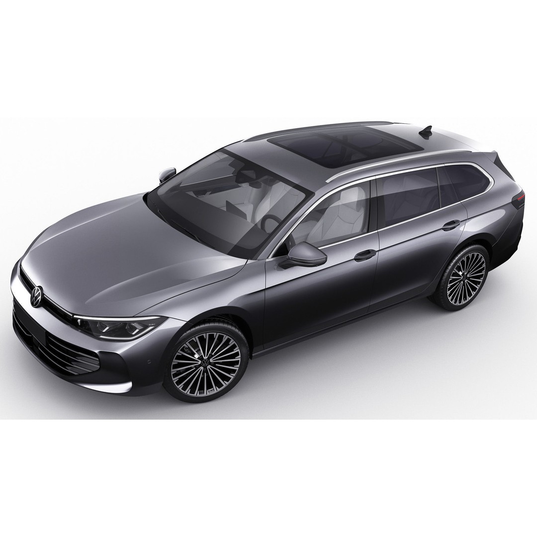 Volkswagen Passat Variant 2024 3D Model – Detailed Game-Ready Asset, FBX, OBJ - View 13