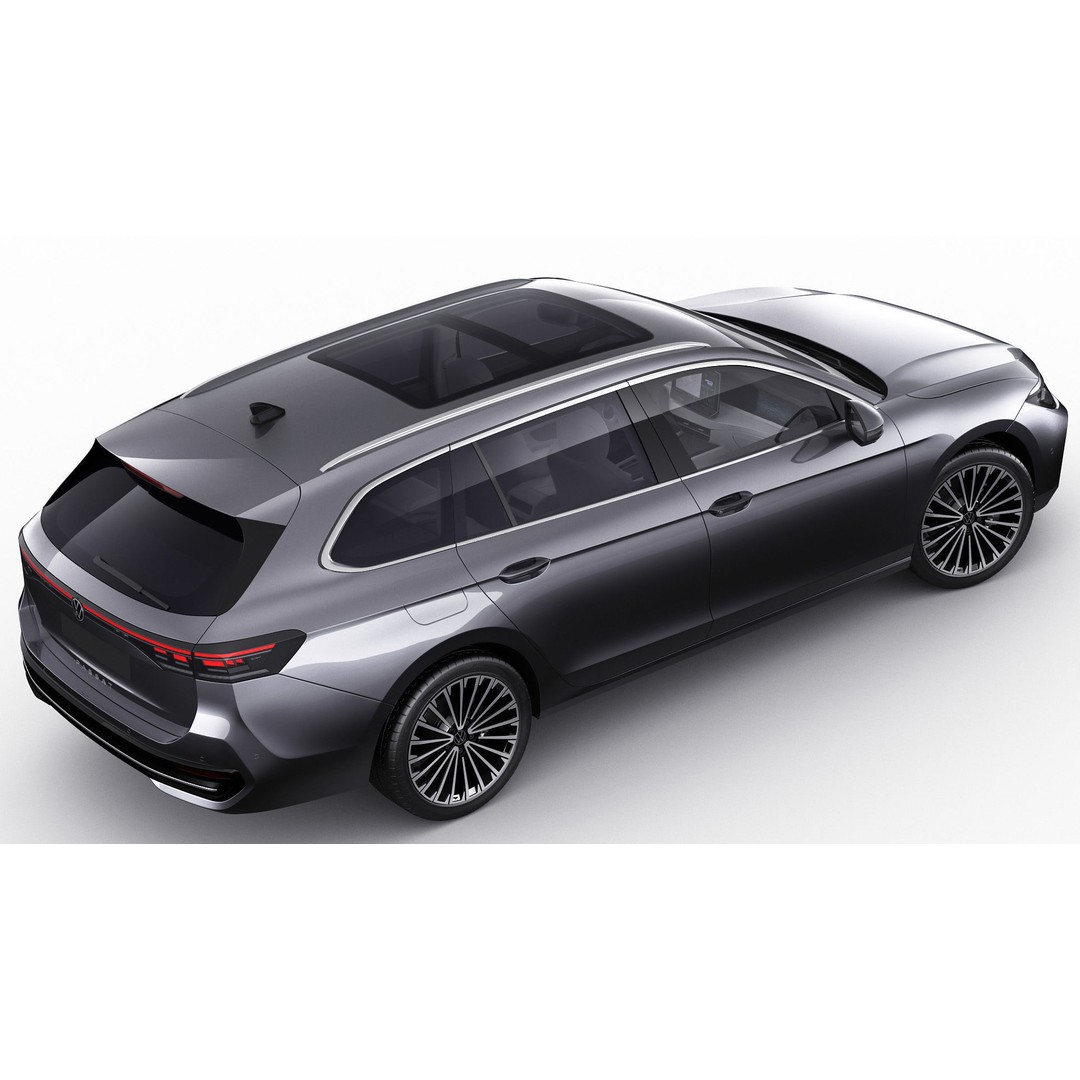 Volkswagen Passat Variant 2024 3D Model – Detailed Game-Ready Asset, FBX, OBJ - View 14