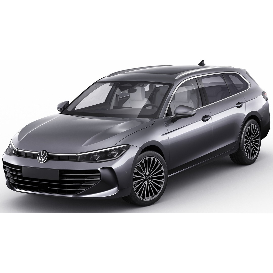 Volkswagen Passat Variant 2024 3D Model – Detailed Game-Ready Asset, FBX, OBJ - View 3