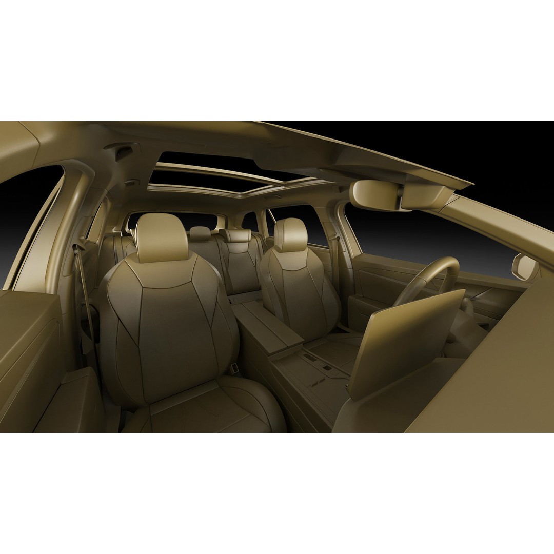 Volkswagen Passat Variant 2024 3D Model – Detailed Game-Ready Asset, FBX, OBJ - View 36