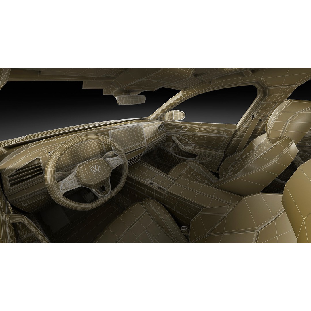 Volkswagen Passat Variant 2024 3D Model – Detailed Game-Ready Asset, FBX, OBJ - View 40