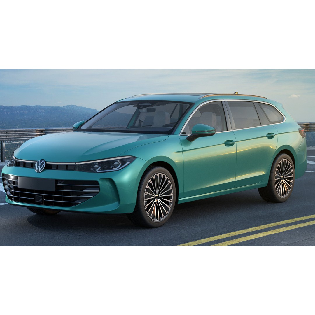 Volkswagen Passat Variant 2024 3D Model – Detailed Game-Ready Asset, FBX, OBJ - View 6