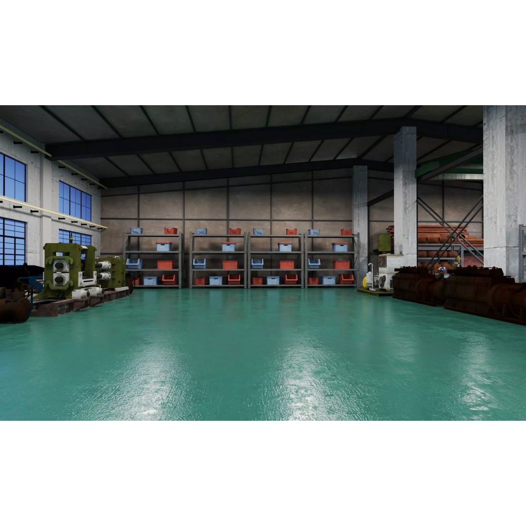 Industrial Workshop 3D Model – Game Ready Low-Poly Interior, FBX - View 5