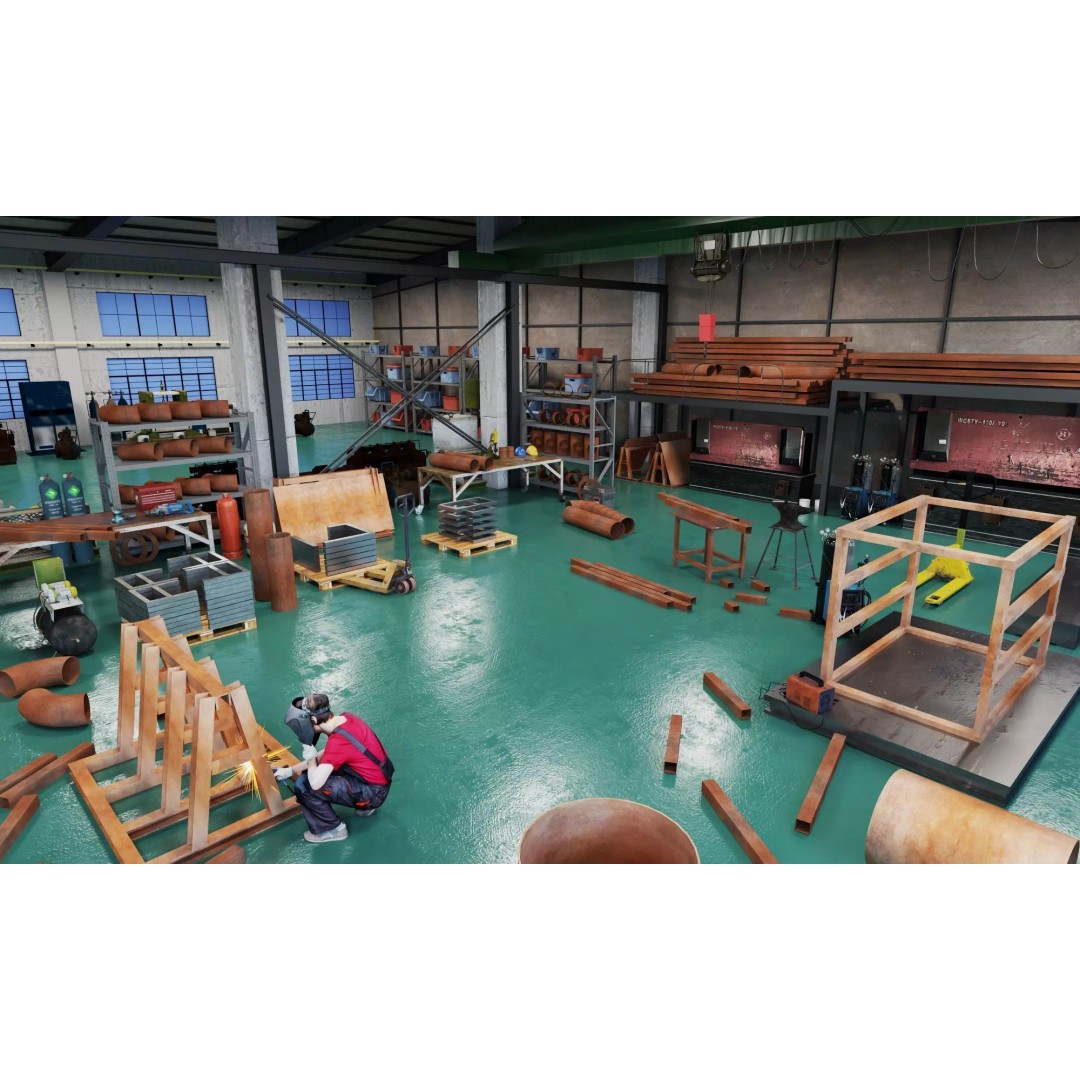 Industrial Workshop 3D Model – Game Ready Low-Poly Interior, FBX - View 9