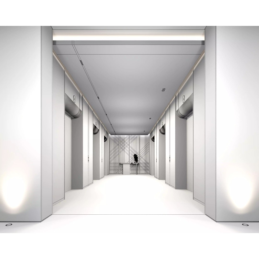 Elevator Room 3D Model – Low Poly Interior Asset, FBX, OBJ - View 10
