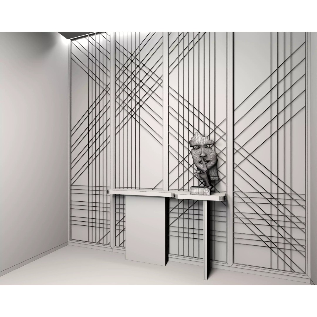 Elevator Room 3D Model – Low Poly Interior Asset, FBX, OBJ - View 15