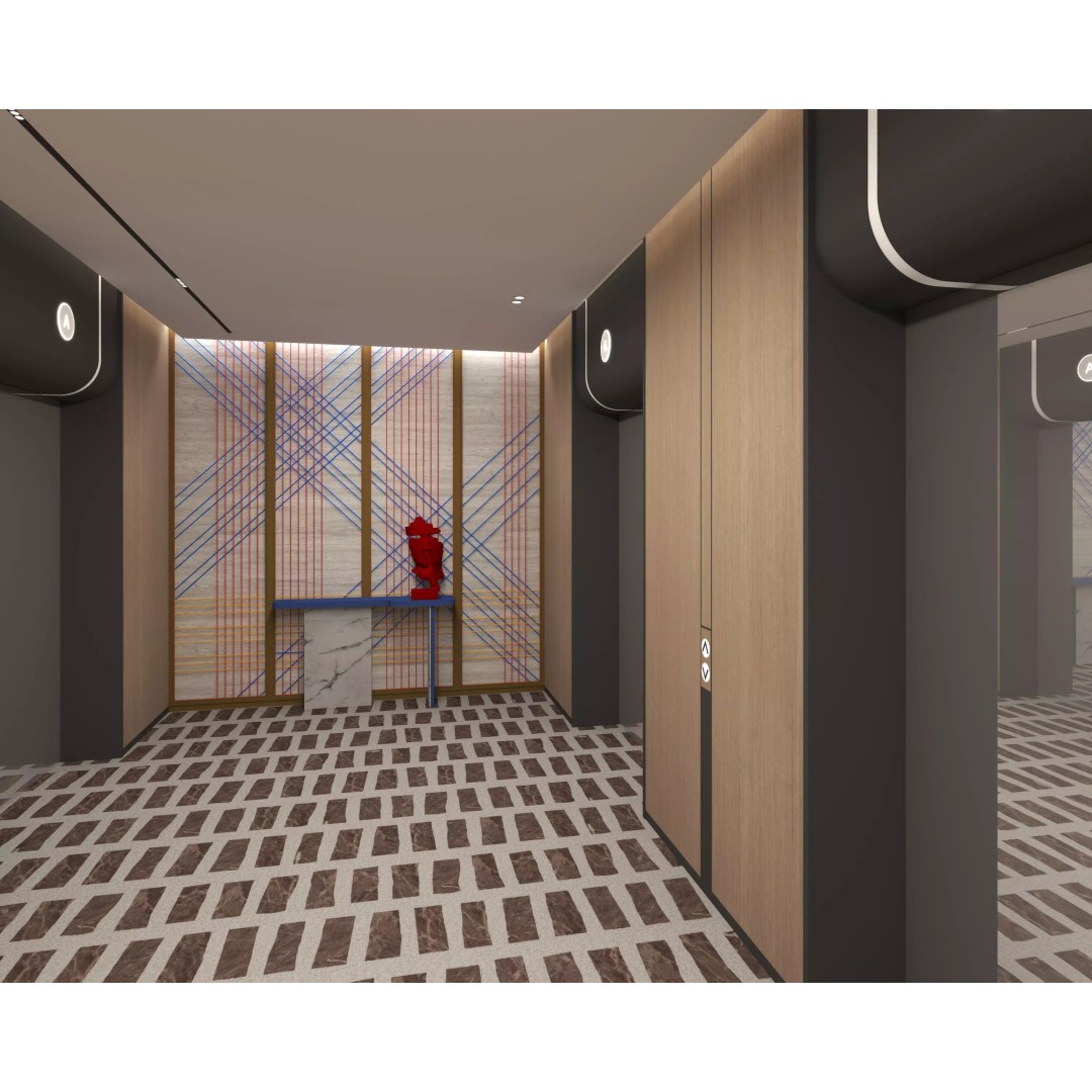 Elevator Room 3D Model – Low Poly Interior Asset, FBX, OBJ - View 4