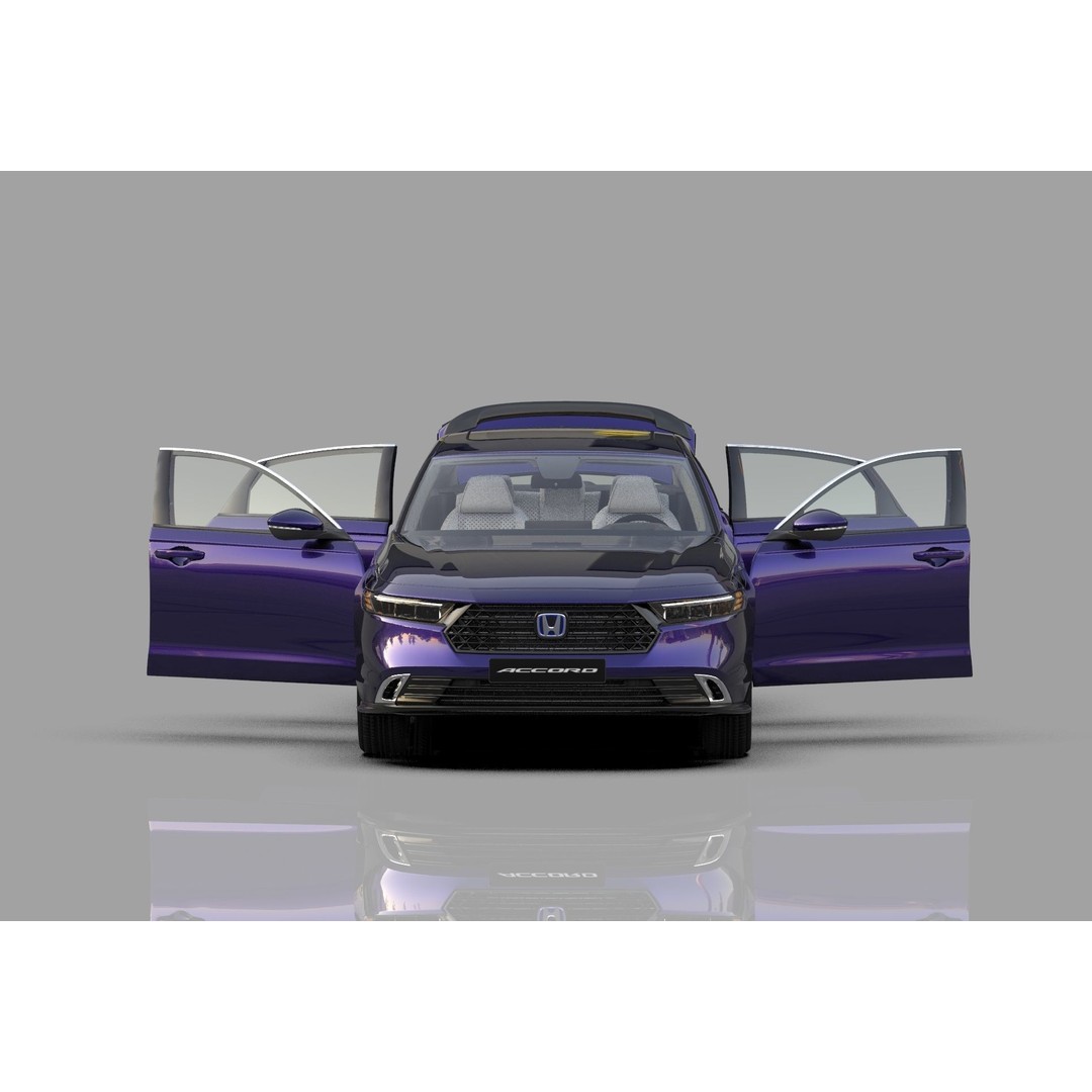 Honda Accord 2023 3D Model – High Poly Interior, FBX, OBJ, Blender - View 15