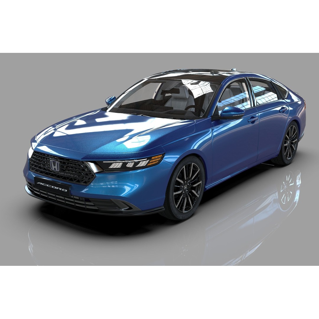 Honda Accord 2023 3D Model – High Poly Interior, FBX, OBJ, Blender - View 18