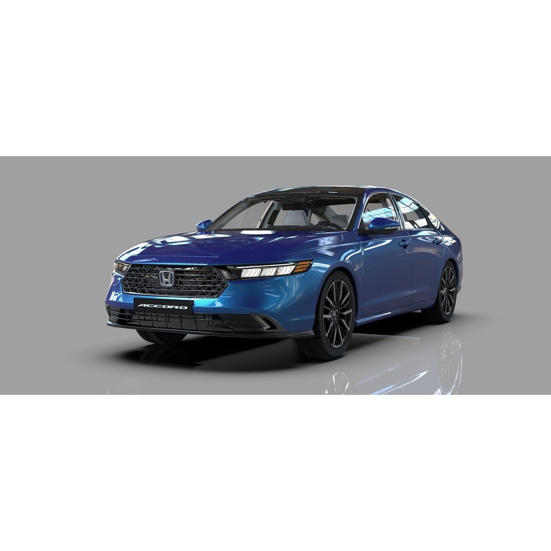 Honda Accord 2023 3D Model – High Poly Interior, FBX, OBJ, Blender - View 19