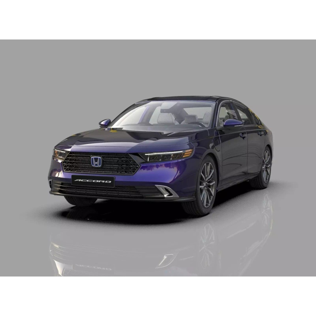 Honda Accord 2023 3D Model – High Poly Interior, FBX, OBJ, Blender - View 2