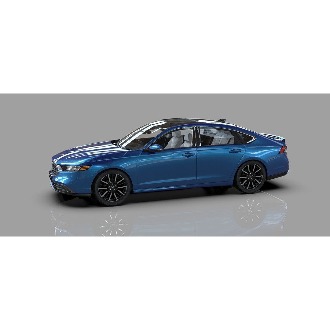 Honda Accord 2023 3D Model – High Poly Interior, FBX, OBJ, Blender - View 21