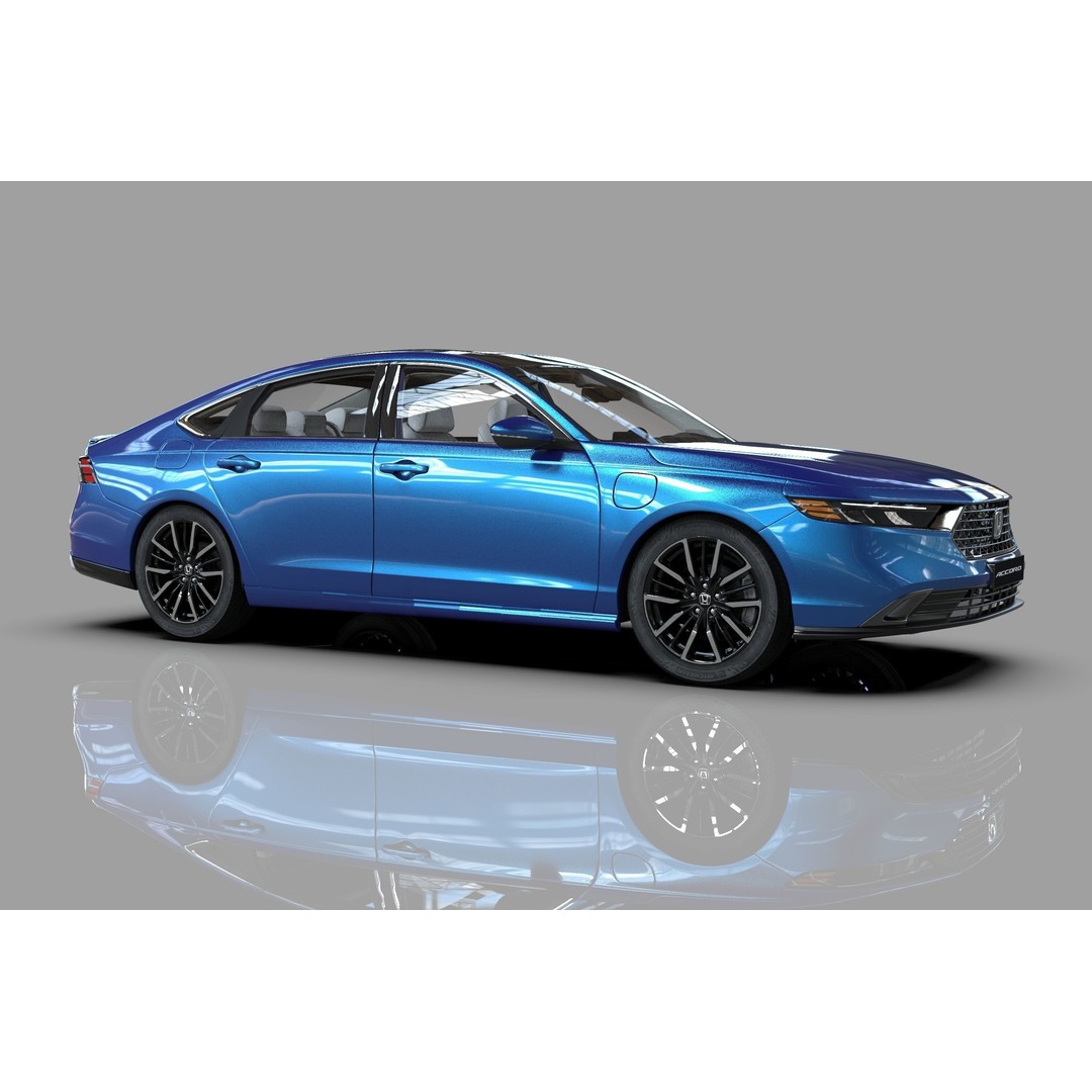 Honda Accord 2023 3D Model – High Poly Interior, FBX, OBJ, Blender - View 23