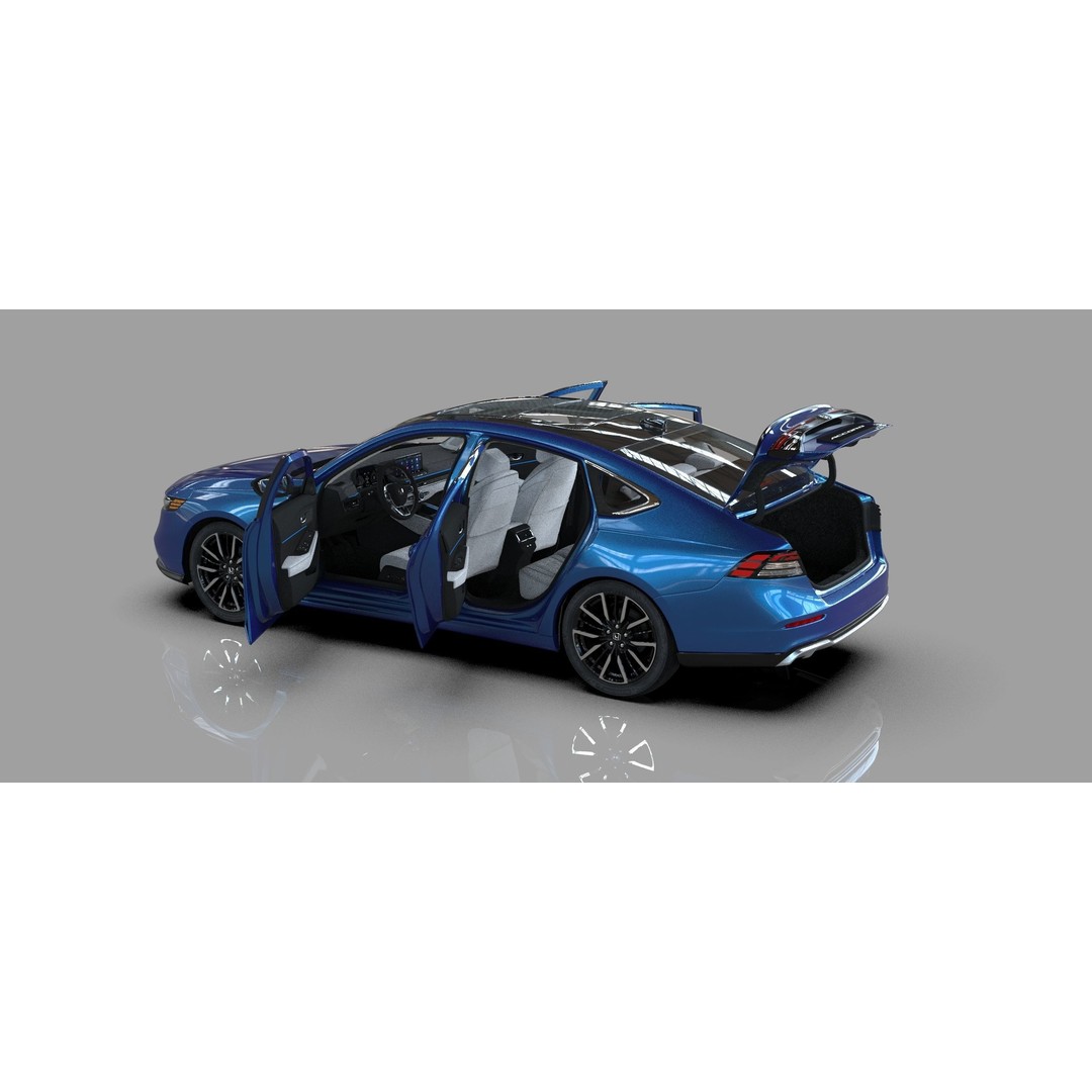 Honda Accord 2023 3D Model – High Poly Interior, FBX, OBJ, Blender - View 24