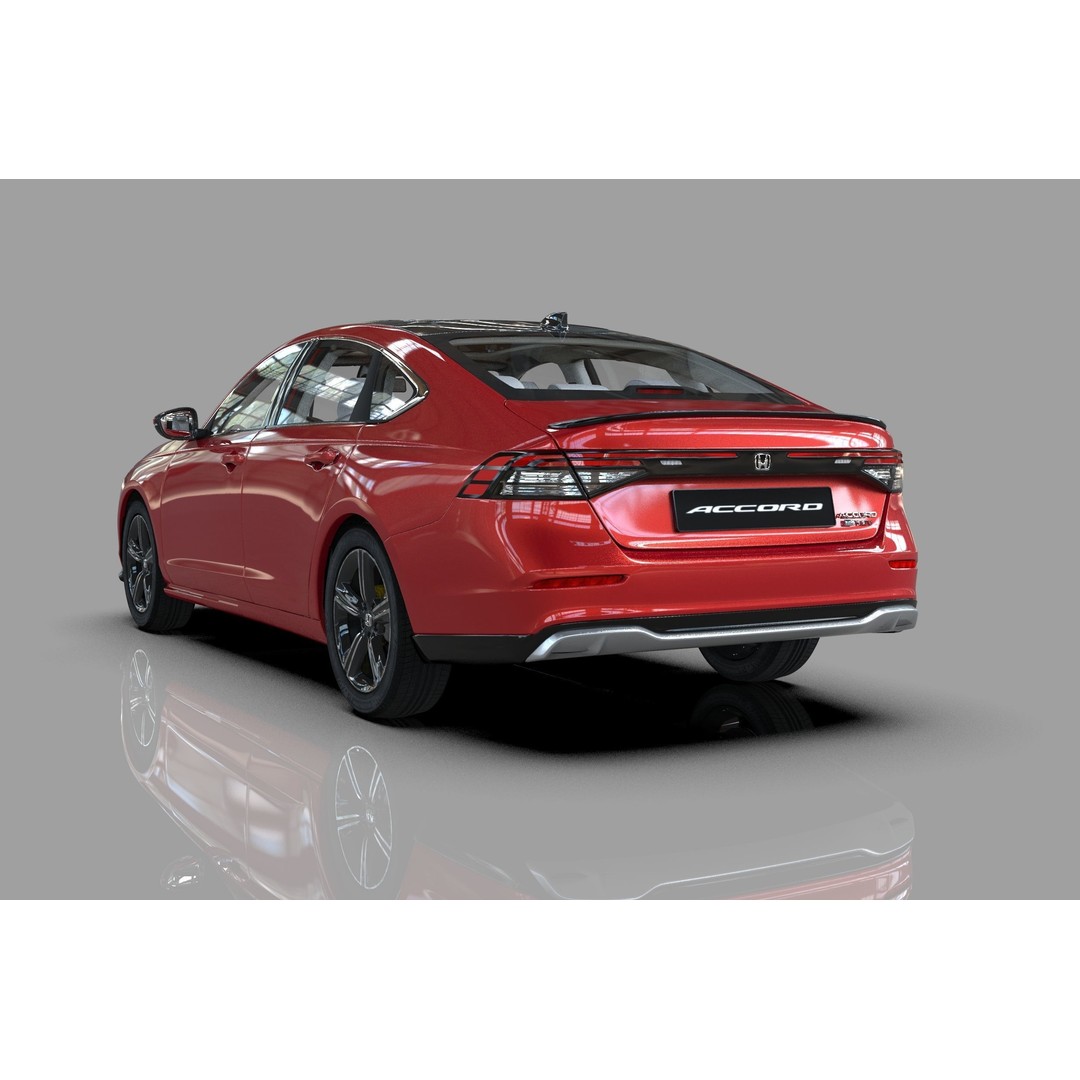 Honda Accord 2023 3D Model – High Poly Interior, FBX, OBJ, Blender - View 27