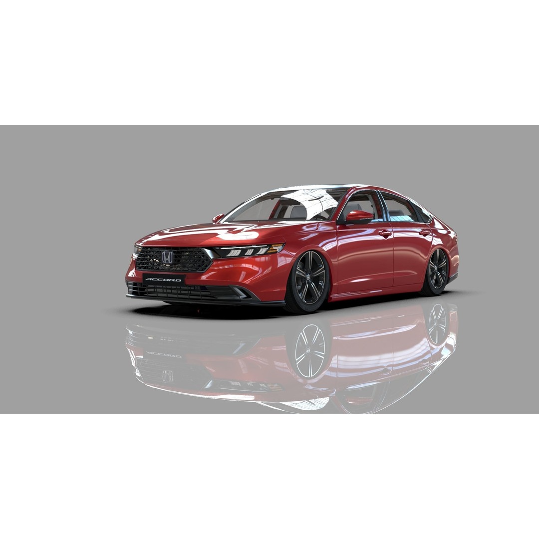 Honda Accord 2023 3D Model – High Poly Interior, FBX, OBJ, Blender - View 28