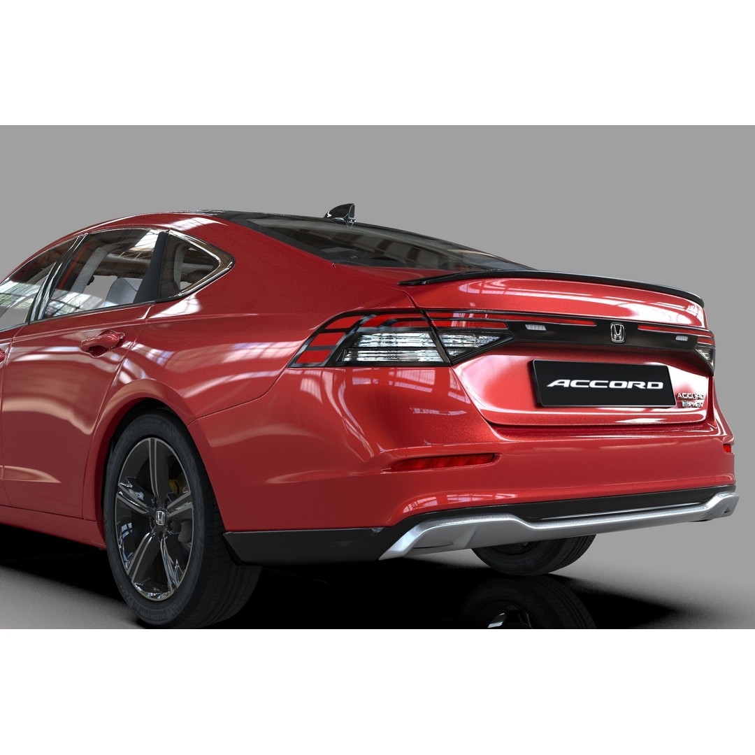 Honda Accord 2023 3D Model – High Poly Interior, FBX, OBJ, Blender - View 30