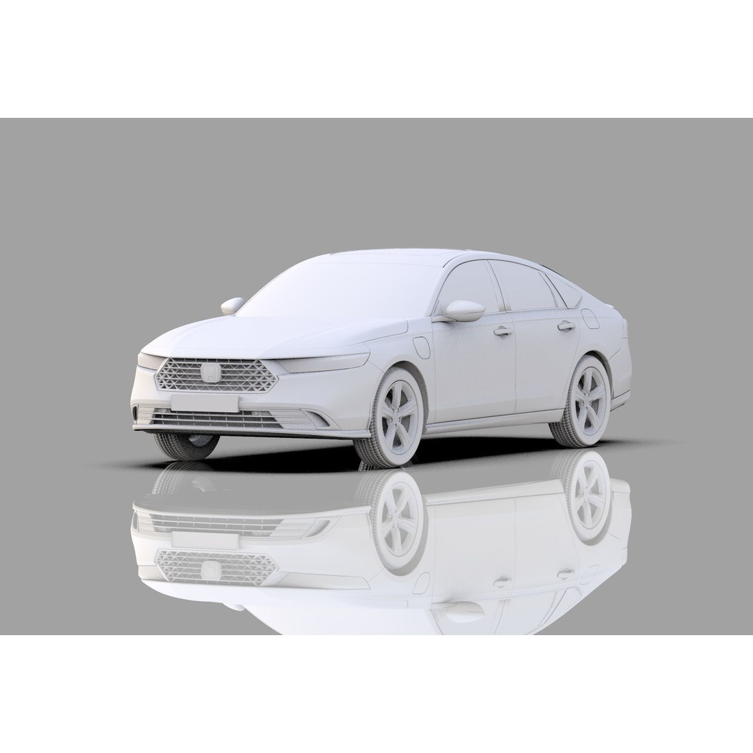 Honda Accord 2023 3D Model – High Poly Interior, FBX, OBJ, Blender - View 37