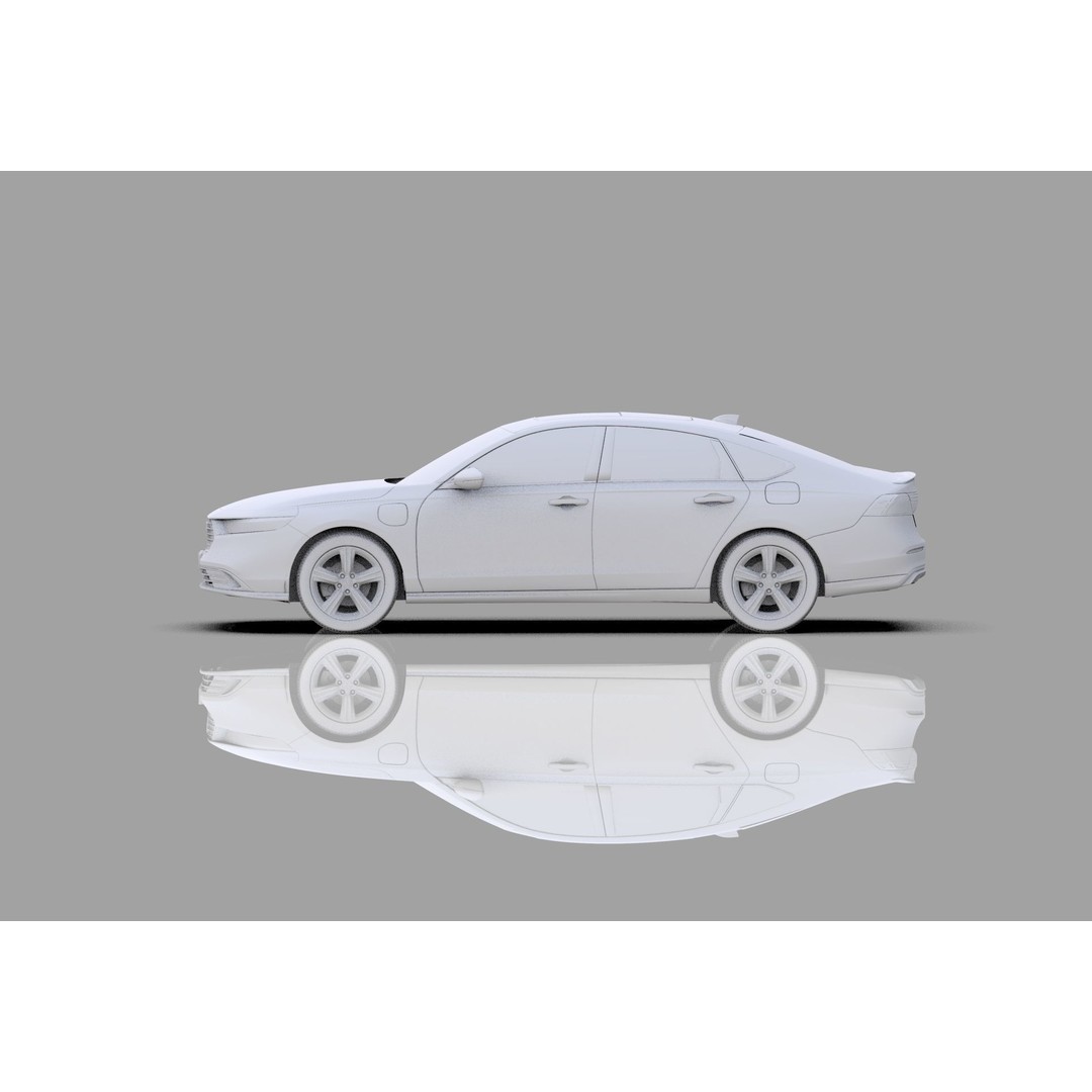 Honda Accord 2023 3D Model – High Poly Interior, FBX, OBJ, Blender - View 38